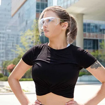 Nov prihod 2020 futuristično velik kvadrat Anti-kapljanje masko overszied sončna očala ženske moški uv400 oculos de sol feminino