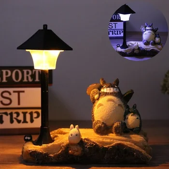 Nove Ustvarjalne Smolo Risanka Totoro Noč Svetlobe LED Postelji Nočne Luči za Prostor Postelji Doma Dekor Otroci Rojstni dan Božično Darilo