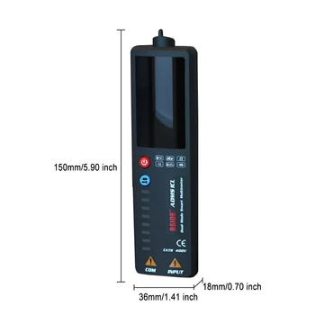 Novo Nadgrajeno 3-v-1 Digitalni Multimeter Pametne Kartice DC AC Voltmeter EBTN LCD Indikator Napetosti Detektor