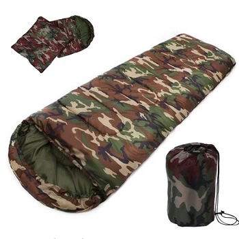 Novo Prodajo Visoko kakovostnega Bombaža, Kampiranje, spalna vreča,15~5degree, ovojnico slog, vojske ali Vojaške ali prikrivanje spalne vreče