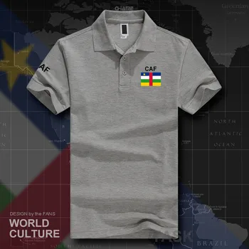 Osrednji Afriki CAF polo majice, moške, kratek rokav, bela blagovnih znamk, tiskani za državo 2019 bombaž narod ekipa zastavo nova moda