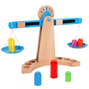 Otrok Montessori Materiali Lestvice Lesene Novo Ravnotežje Obsega Igrače za Otroka Zgodnje Učenje Izobraževalni Smešno Matematiko Igrače Darila