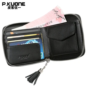 P. kuone modne blagovne znamke ženske denarnice mala zadrgo za kartico sim denarnica ženska denarnica z tassel