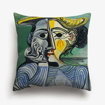 Pablo Picasso Znane Slike Izhajajo Zapnite Zvezdnato Noč Nadrealizma Abstraktna Umetnost Blazino Kritje Kavč Kavč Prevleke