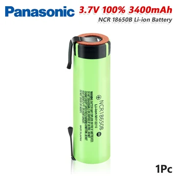 Panasonic 3.7 V baterijsko Svetilko, baterije 3400mAh NCR18650B Baterije Z 2 Zavihki Visoko Možganov 20A Za Baklo Vape