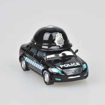 Pixar Cars 2 Označite Wheelsen Sivo UK Policija 1:55 Obsega Diecast Kovinske Zlitine Modle Srčkan Igrače Za Otroke Darila Strela McQueen