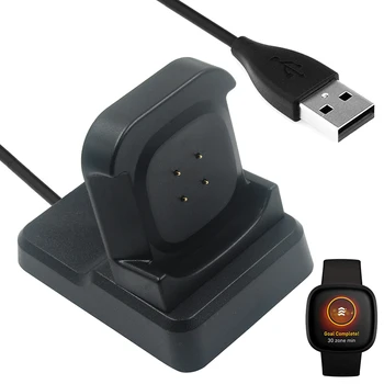 Polnjenje Dock Za Fitbit Versa3/Občutek Pametno Gledati Polnilnik bazne Postaje, Prenosni USB Watch Kabel Adapter Kabel Polnilnika