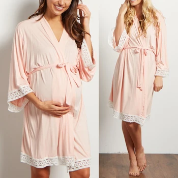 Porodniški Sleepwear zdravstvene Nege Nightgown Noseča Pižamo za Nosečnice Nosečnosti More Seksi Obleko Oblačila, Bombaž S-3XL