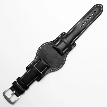 Pravega usnja zapestnica 18 mm 20 mm 22 mm watch trak mens watchband Z mat ročne band ročno leatherbracelet