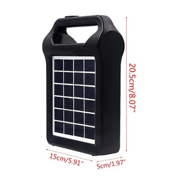Prenosni Solar Power Bank 2400 mAh Majhen, Priročen Mobilne Moč za Pametni telefon M4YD