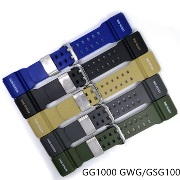 PU Watch Pasu Trak Za Casio G-SHOCK GWG-100/GSG-100 GG-1000 Šport Watchband Moški Nepremočljiva GG1000 Zapestnica Zapestje Dodatki