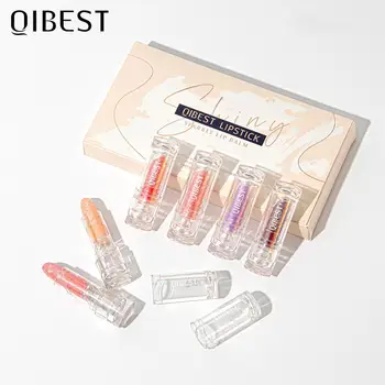 QI Bleščice Balzam za Ustnice Make-up Set za Ustnice Nabrekli Vlažilni Balzam Barva Spreminja, Profesionalni Kozmetični Kompleti