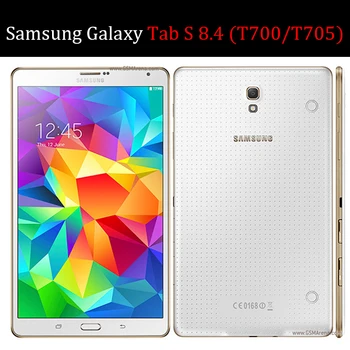 QIJUN tablet flip primeru za Samsung Galaxy Tab S 8.4 usnje fundas zaščitni Silikonski soft Shell Stojalo pokrov za zavihke T700/T705