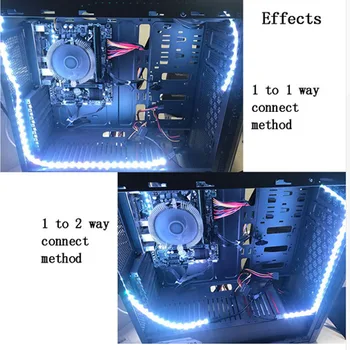 Računalnik Magnetni RGB LED Trakovi Luči komplet LED Računalnik Luči RF Remote PC Ohišje za RAČUNALNIK ASUS Aura SYNC/MSI Mystic Svetlobe Sync