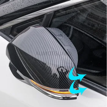 Rearview Mirror Dež Obrvi Za Toyota RAV4 RAV-4 2019 2020 Spremenjen Reflektivni Ogledalo Avto Okras Avto Dodatki