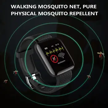 Repelenti proti komarjem Ultrazvočno Škodljivcev Pametna Zapestnica S Krvni Tlak, Srčni utrip Srca Bluetooth Smart Ure Za IOS Android