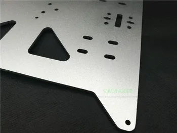 Reprap Prusa i3/Anycubic MEGA i3 anodiziranega Aluminija zlitine greti posteljo podporo Y prevoz pladenj 3D tiskalnik deli