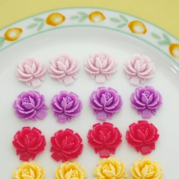 Retro Showa Slog Smolo Cvet Pol Tabletke Obliž Japonski Ročno DIY Uho Stud Lepljiv Material Ornament Pribor 8pcs