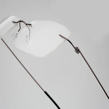 Ročno izdelana Ultralahkih Titana Očal Okvir Moških Klasičnih Pravokotnik Rimless Očala Moški brez okvirjev Recept Optičnih Očal