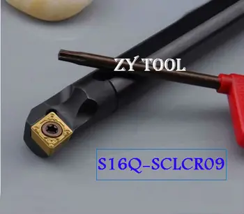S16Q-SCLCR09 Dolgočasno, Bar,Notranji preobrat orodje,SCLCR/L CNC struženje orodje imetnik,Stružnica, rezalno orodje,Bar nosilec za CCMT060204/08