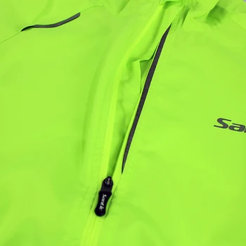Santic Moški Kolesarski Suknjič UPF30+ Izposoja Koles Dež Jersey dežni Plašč Dolg Rokav Šport na Prostem Windproof Oblačila Ciclismo