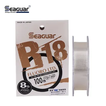 Seaguar R18 FLUORO LTD Ribolovna Vrstica 3 LB-25 LB Fluor Test Ogljikovih Vlaken Monofilament Krap Žice Leader Line