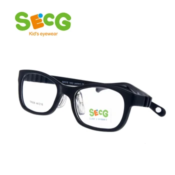 SECG Mehko Ultralahkih Otrok Okvir Nos Blazinice Študenti Otroci Optičnih Očal Okvir Daljnovidnost Kratkovidnost Očala Pasu gumico