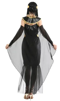 Seksi Zlati Stari Egipt Queen Obleko Arabski Princesa Obleke Karneval Cosplay Stranka Egiptovski Kleopatra Kostum za Odraslo Žensko