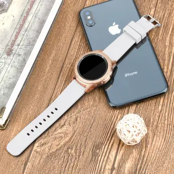 Silikonski Trak Za Samsung Galaxy Watch 42mm Aktivna 2 44 mm 40 mm uradni Zamenjava Watchbands Za Galaxy Watch 42mm Aktivne 1