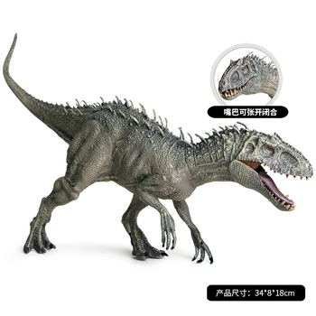 Simulacija živali Plastične Jurassic Indominus Rex figuric Odprtih Ust Dinozavra Svet Živali Model, Fant, Otroci Igrače Darilo Igrača
