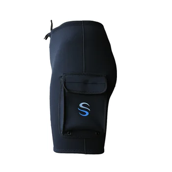 SLINX 3mm Neoprena Tech Hlače Snorkeling Scuba potapljaško obleko Oprema za Potapljanje, Surfanje Dostopi Potopne Žep Hlače Črne