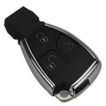 Smart Avto Ključ Lupini Za Za Mercedes Benz B C E ML S CLK SLK CL GL Chrome Samodejno Daljinski Ključ Fob Primeru Z nosilca za Baterijo 3 Gumbi
