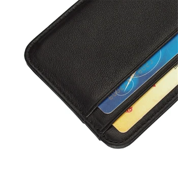 SMILEY SONCA pravega usnja za kartico sim moški ženske vizitko id imetnik kreditne kartice primeru denarnice za imetnika kartice porte carte