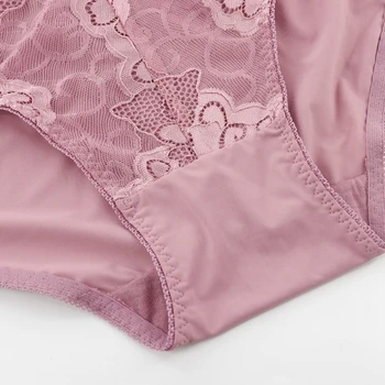 Softrhyme Cvetlični Čipke Spodnje hlače za Ženske Plus Velikost L XL XXL XXXL 4XL 5XL Barva Hlačnic Ženski Ultra Tanek Udobje, spodnje Perilo