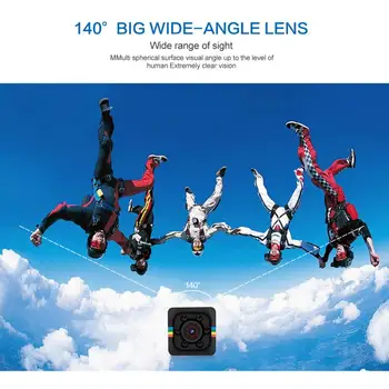 Super 1080P Mini Zastrte Kamera HD Šport Latentna DVR Kamera Night Vision Širokega Kota Kamere Gibanja Mikro Šport DV