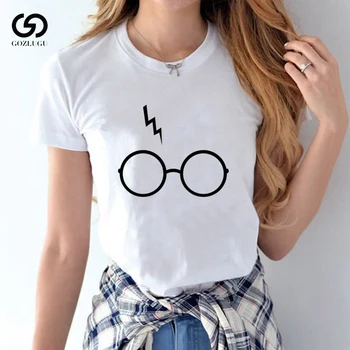 Super Mehka vrhnja Srčkan Par Tshirts Harajuku Strele Očala T-shirt Plus Velikost Majica Tee ZASLON Visoke Kakovosti TISKANJA