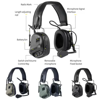 Taktično Slušalke Igra Slušalke Peta Generacija Čip Slušalke Izmenljive Načrta Za Lov Taktične Igre