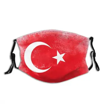 Turčija Zastavo Smešno Tiskanja Za Večkratno Uporabo Pm2.5 Filter Za Masko Turčija Zastave Nacionalni Islam Polmeseca Kulturo Naroda Koncept