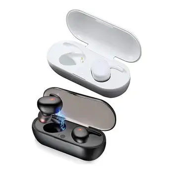 TWS Bluetooth 5.0 Slušalke Brezžične Slušalke Stereo Šport Nepremočljiva Čepkov igralec Slušalke Z Mikrofonom אוזניות בלוטוס