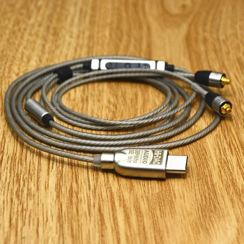 USB Tip-c DAC Dekodiranje ALC5686 Čip Slušalke Kabel Adapter Za Sennheiser Ie8 IE80 IE8I Shure MMCX Se215 SE846 Mic Pretvornik