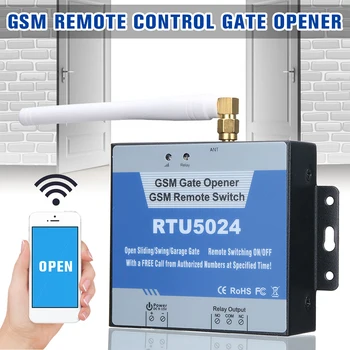 Varnost RTU5024 GSM Vrata Odpirač Rele Brezžično Daljinsko Vrata za Dostop Vklop Brezplačnih Klicev za Gospodinjstvo Električni Vrata Nadzorni Sistem