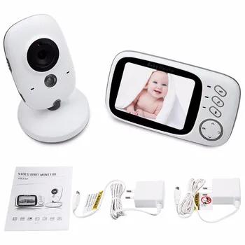 VB603 Brezžični Video Baby Monitor Glasbe Varuška Fotoaparat z LCD Zaslonom Nadzor Temperature Nigth Vizijo, dvosmerni Audio