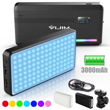 VIJIM VL196 RGB LED Video Luč 2500K 9000K Zatemniti Fill Light DSLR Pametni Vlog Lučka Lučka za Osvetlitev z Bliskavico Kit