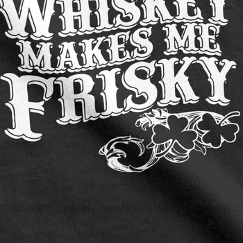Viski Me Frisky moška T Majica Irski Viski Jameson Viski Vrhovi Bombaža, Kratek Rokav Tees Crewneck T-Shirt Oblačila