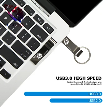 Visoka Kakovost 128GB pendrive kovinski USB flash drive 3.0 Pen Drive 8 g 16 G 32GB 64GB cle pomnilniški ključek usb pendrive 256gb flash disk