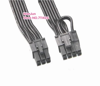 Visoka Kakovost 18AWG Black 30 cm/40 cm/60 cm PCI-E 6 Pin za 8pin(6+2) Modularno Napajanje Kabel za Seasonic SS-620GM serije