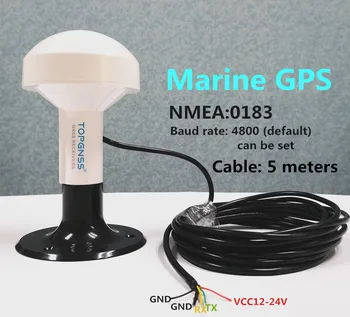 Visoka kakovost novih izdelkov UART TTL morskih sprejemnik GPS, GLONASS QZSS antene na modul, sprejemnik NMEA0183 Cable5m 4800 buad stopnja