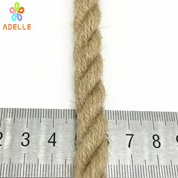 Vroče 10 mm Twisted Jute Vrvi vrv Naravnih debelo spola igrače, Japonski shibari vrv DIY opremo doma dekoracijo 10m