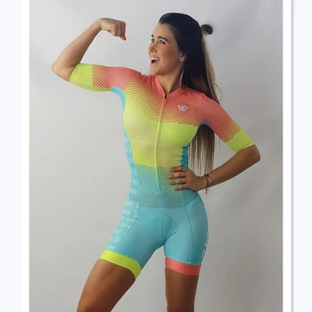 Vvsportsdesigns ekipe telo jumpsuit nastavite žensk kolesarjenje kratek rokav obleko maillot ciclismo kolesu triatlon kit šport mujer