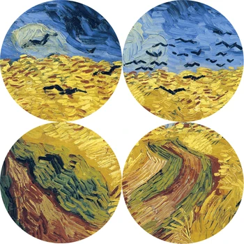 Wheatfield Z Vrane Platno Umetniške Slike Van Goghovih Reprodukcij Znanih Umetniških Fotografij Na Steni Cuadros Slike Doma Dekoracijo